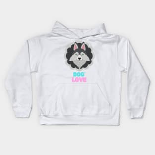 Love dogs my family Kids Hoodie